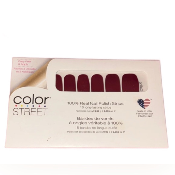 Color Street Other - Color Street Deep Red Nail Strips